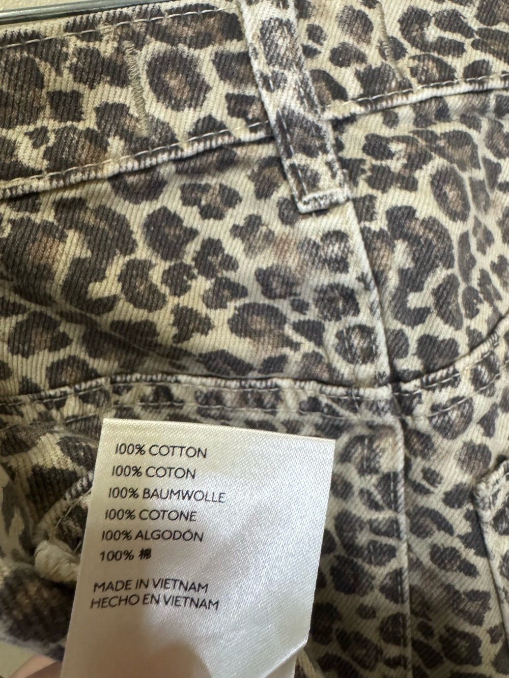 We The Free Printed Bailey Denim Mini Skirt | Size 27 | Leopard - Picture 8 of 9